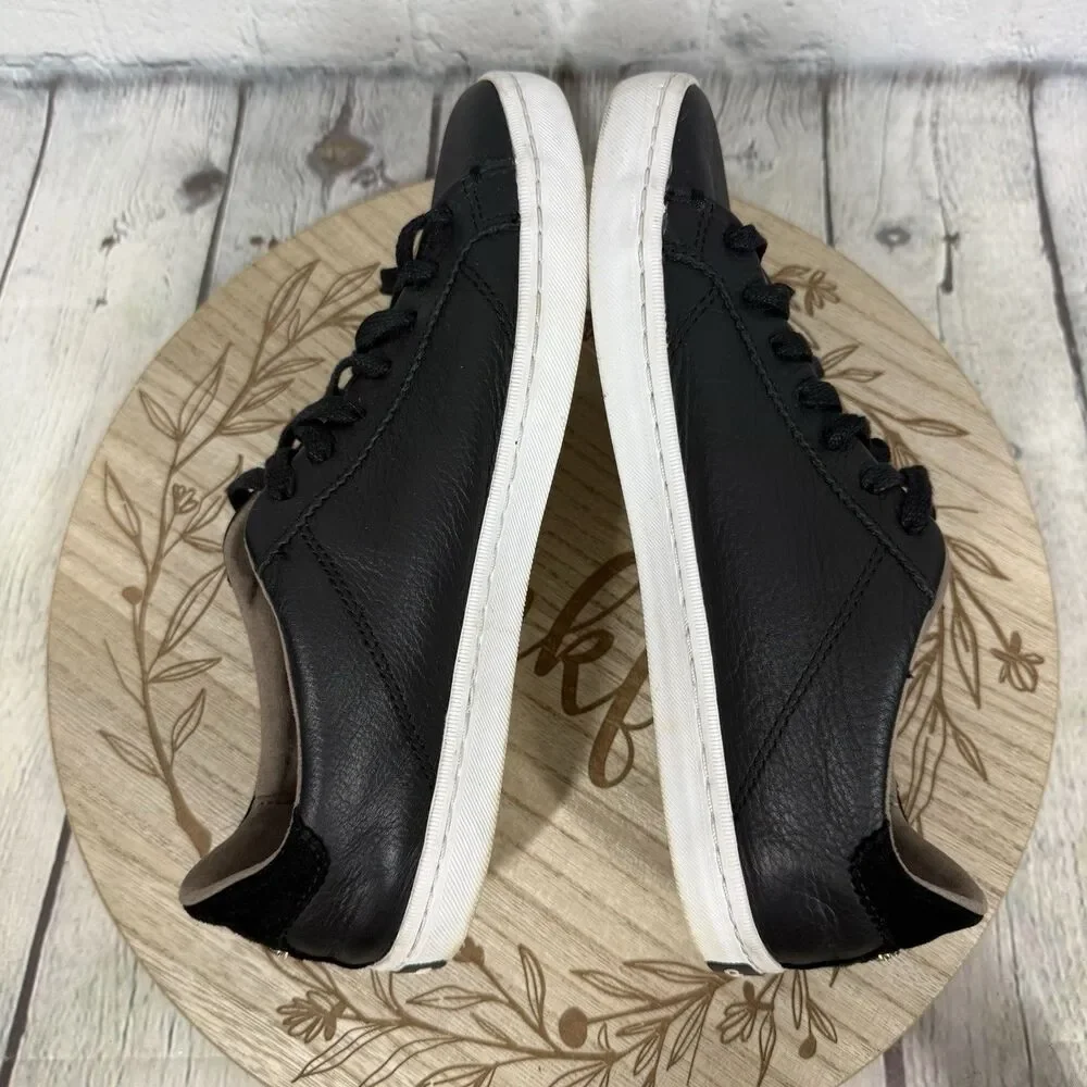 Cole Haan Margo Sneakers Women 7B Black Leather Lace Up Low Top Casual Shoes